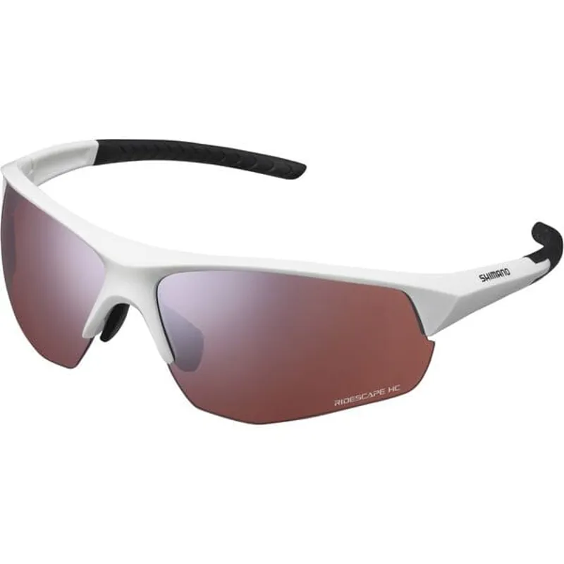Shimano Twinspark High Contrast Road Glasses in White