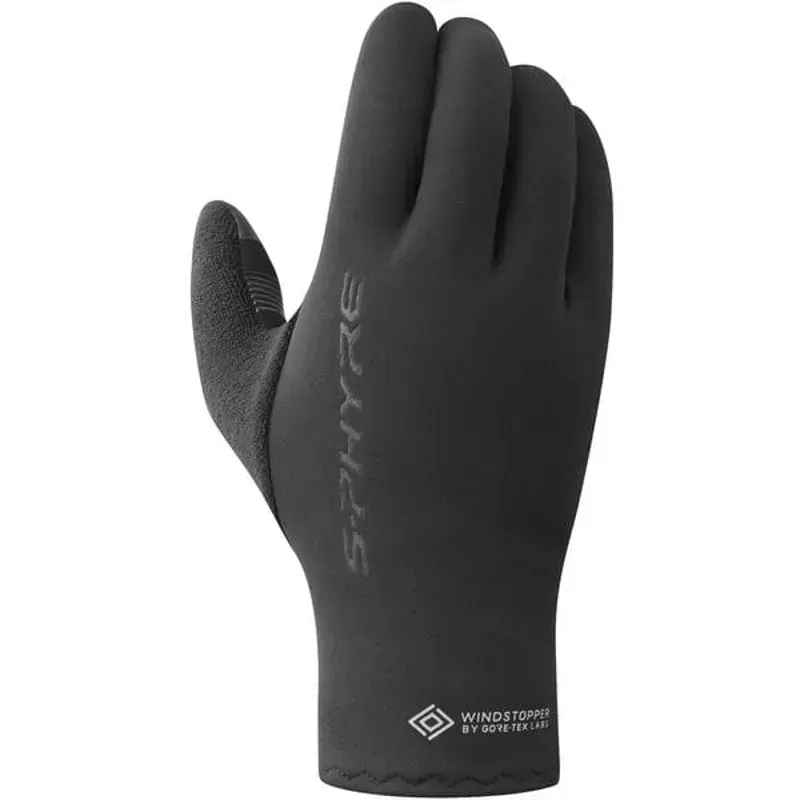 Shimano Clothing S-PHYRE Thermal Unisex Gloves in Black-2