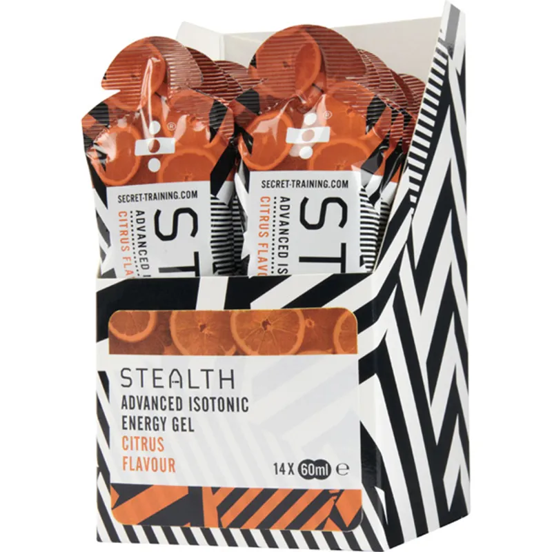Stealth Citrus Flavour 60ml Energy Gels in Black