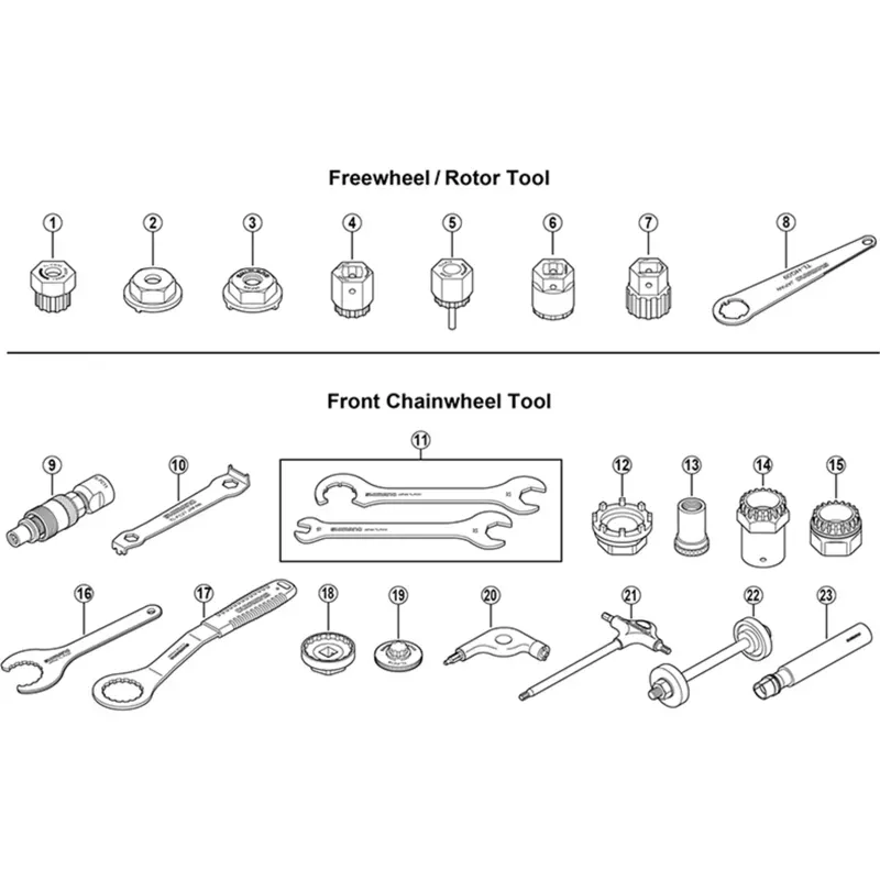 Shimano Workshop TL-LR20 Saint Rotor Lock Ring Remover Tool in Black-1