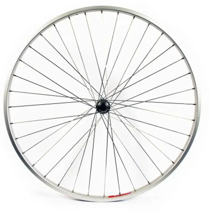 Tru-Build Wheels 700C Alloy Rim + Hub Screw-on QR Rear Wheel in Silver